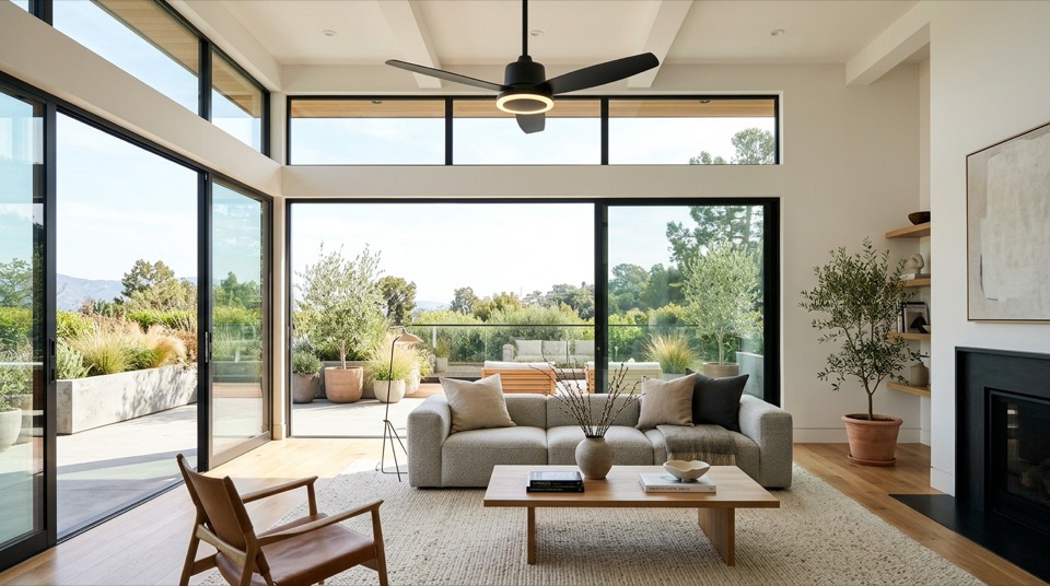 Ceiling Fan Brands: Ceiling fan in living room Ceiling fan in living room — Ceiling Fan Brands