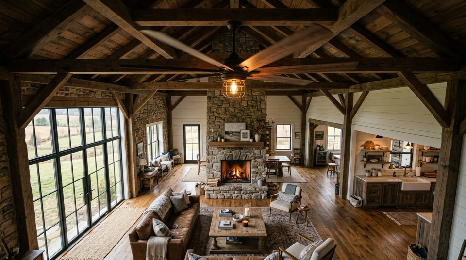 Ceiling Fans by Room: Farmhouse living room renovation… Farmhouse living room renovation… — Ceiling Fans by Room