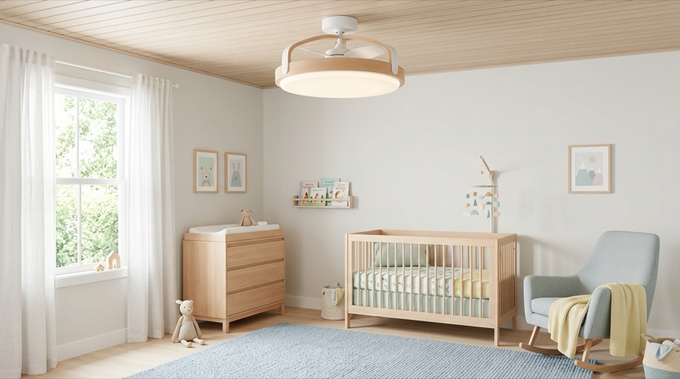 Ceiling Fans by Room: Scandinavian nursery bedroom cei… Scandinavian nursery bedroom cei… — Ceiling Fans by Room
