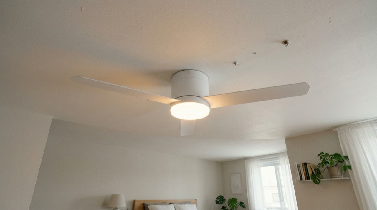 Low-Profile & Flush-Mount Ceiling Fans: Flush mount fan glowing Flush mount fan glowing — Low-Profile & Flush-Mount Ceiling Fans