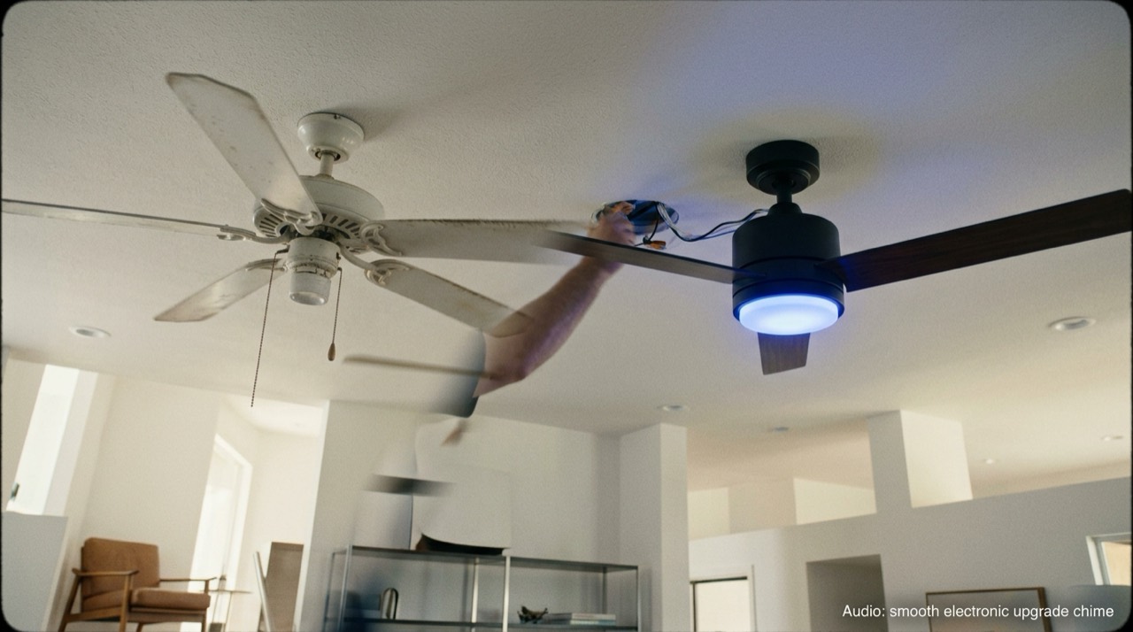 Replacing noisy fan with smart — Smart Ceiling Fans