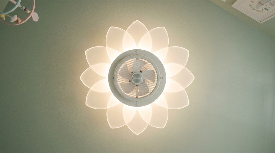 Ceiling fan light glowing — Ceiling Fans with Lights