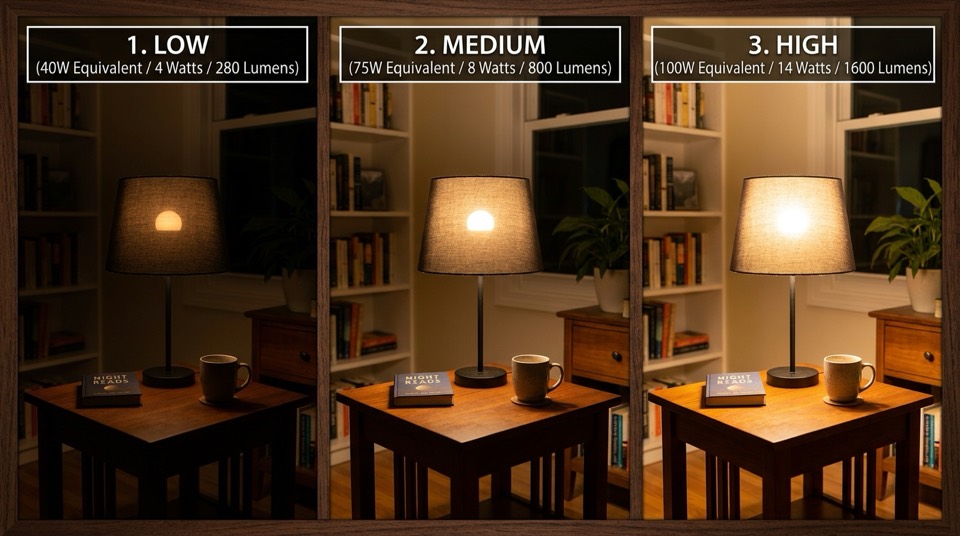 LED light bulb output comparison — Light Bulbs (LED, Smart & More)