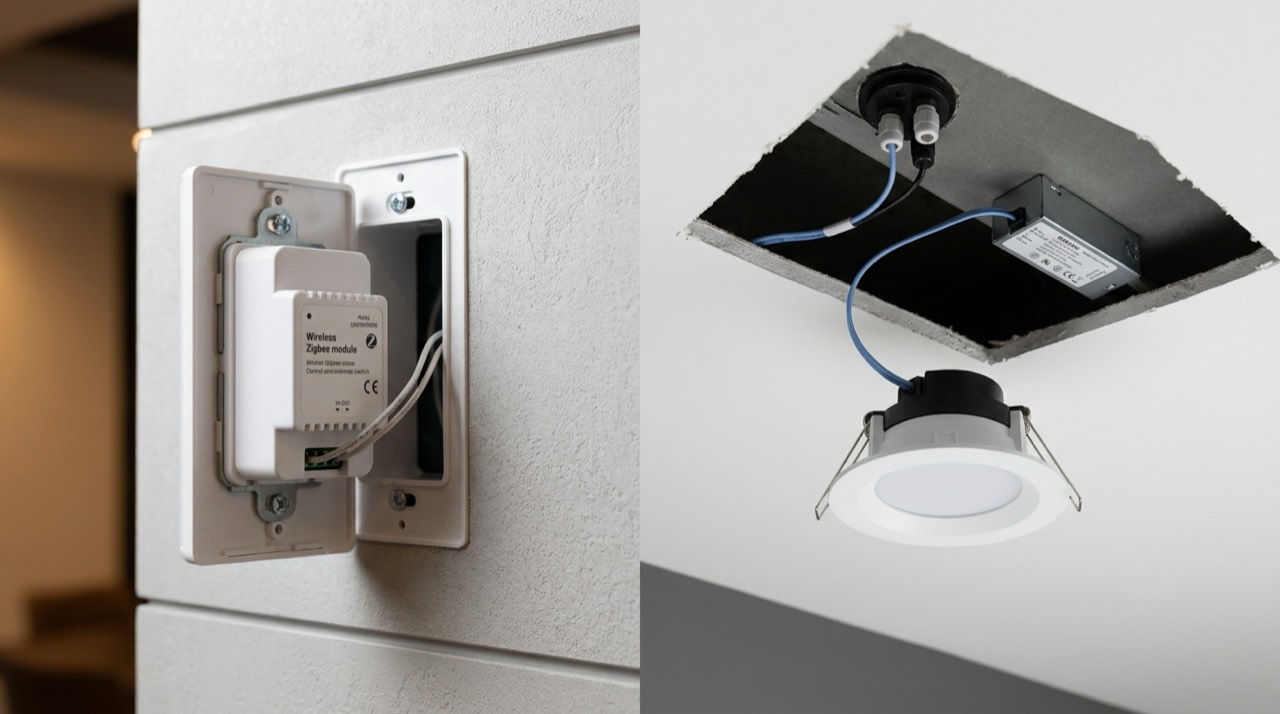 Dimmers & Switches: Smart dimmer switch mounted wall Smart dimmer switch mounted wall — Dimmers & Switches
