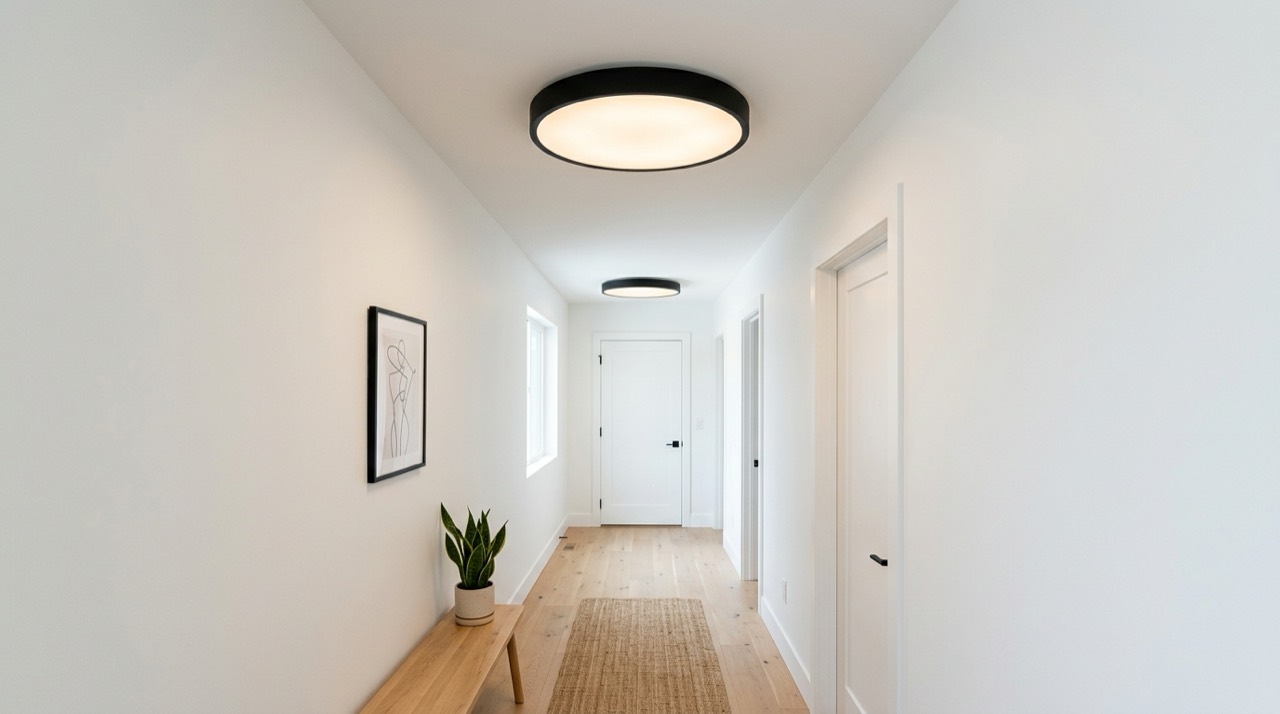 Flush mount ceiling light installed — Flush & Semi-Flush Ceiling Lights