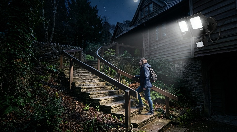 Motion-Sensor & Security Lighting: Motion sensor security spotlight… Motion sensor security spotlight… — Motion-Sensor & Security Lighting