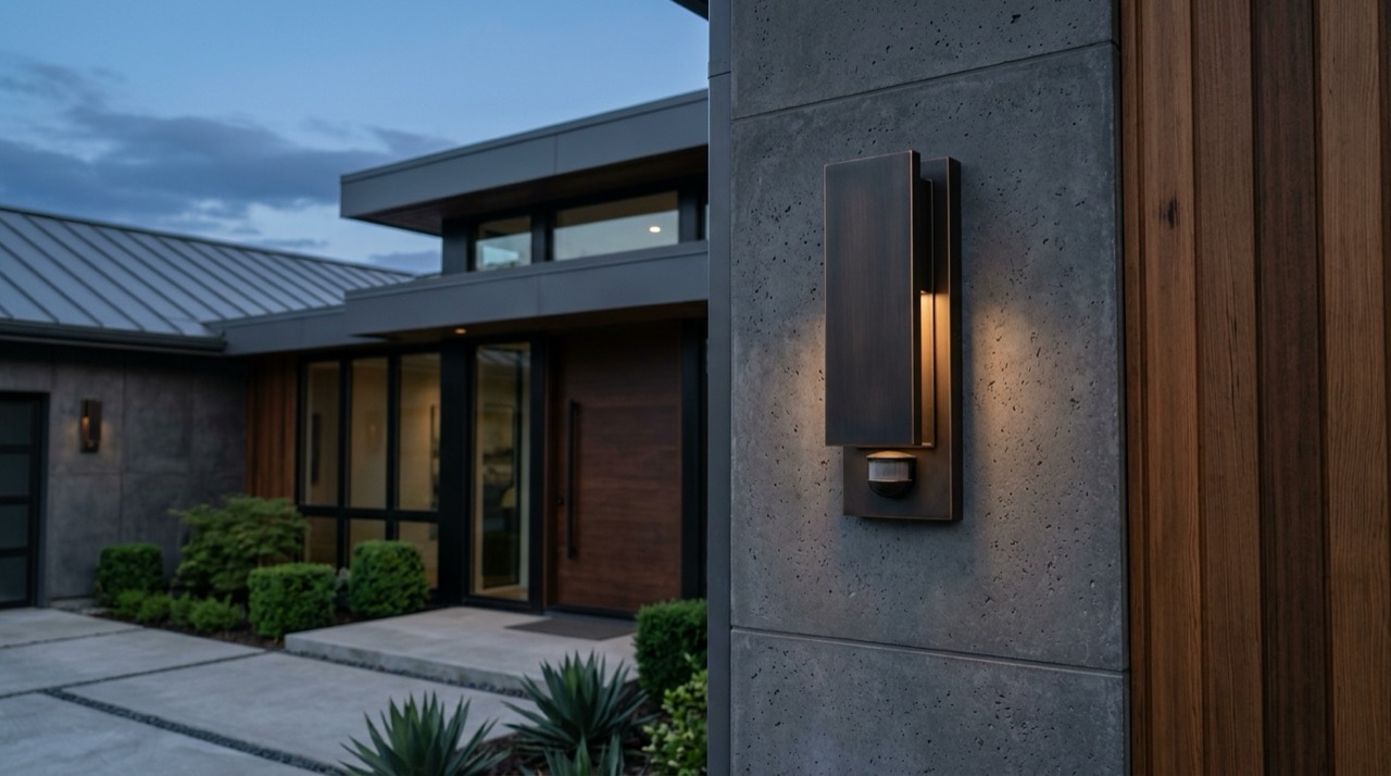 Motion-Sensor & Security Lighting: Bronze motion sensor security light Bronze motion sensor security light — Motion-Sensor & Security Lighting