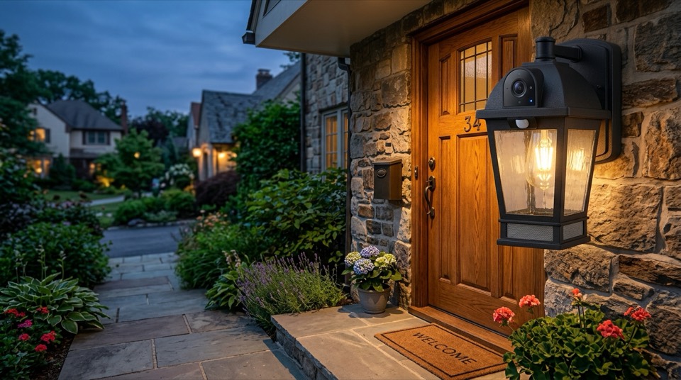 Smart outdoor wall lantern illum… — Outdoor & Landscape Lighting