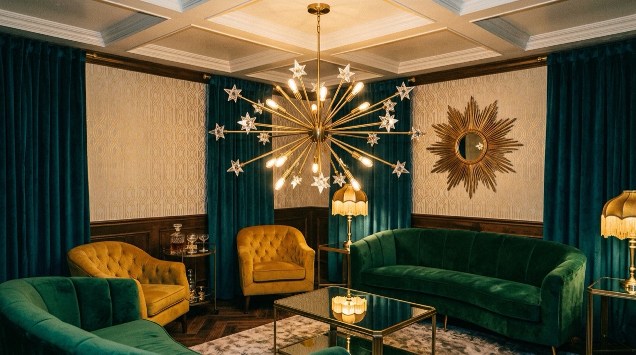 Vintage & Edison Bulbs: Vintage brass sputnik chandelier Vintage brass sputnik chandelier — Vintage & Edison Bulbs